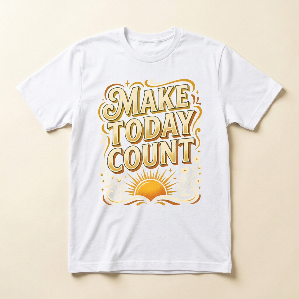 Make Today Count graphic tee in another color