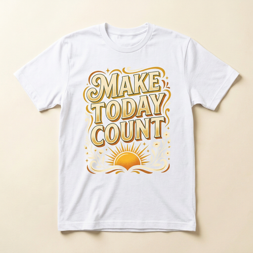 Make Today Count graphic tee in another color