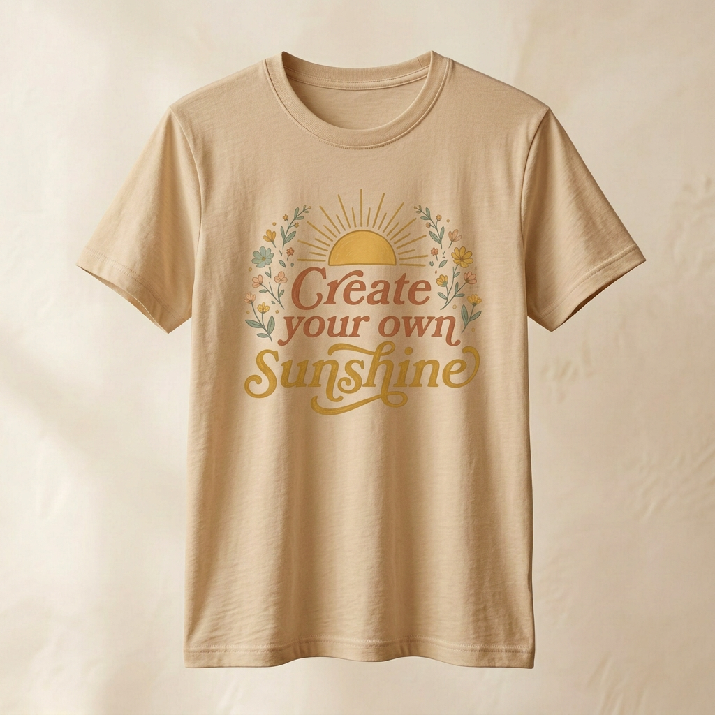 Create Your Own Sunshine T-Shirt | Floral Graphic Tee