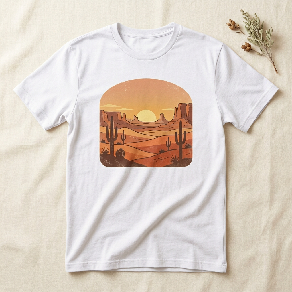 Desert Sunset Graphic T-Shirt | Southwestern Tee