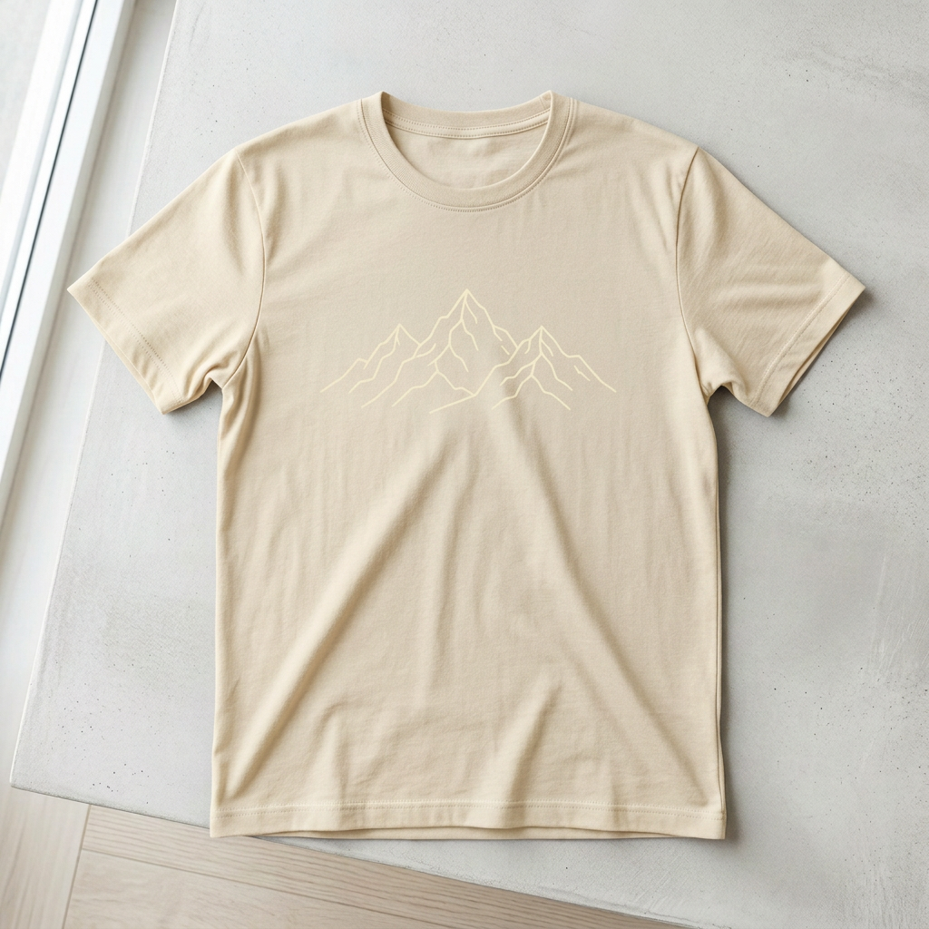 Mountain Lines Graphic Tee | Minimalist Mountain T-Shirt