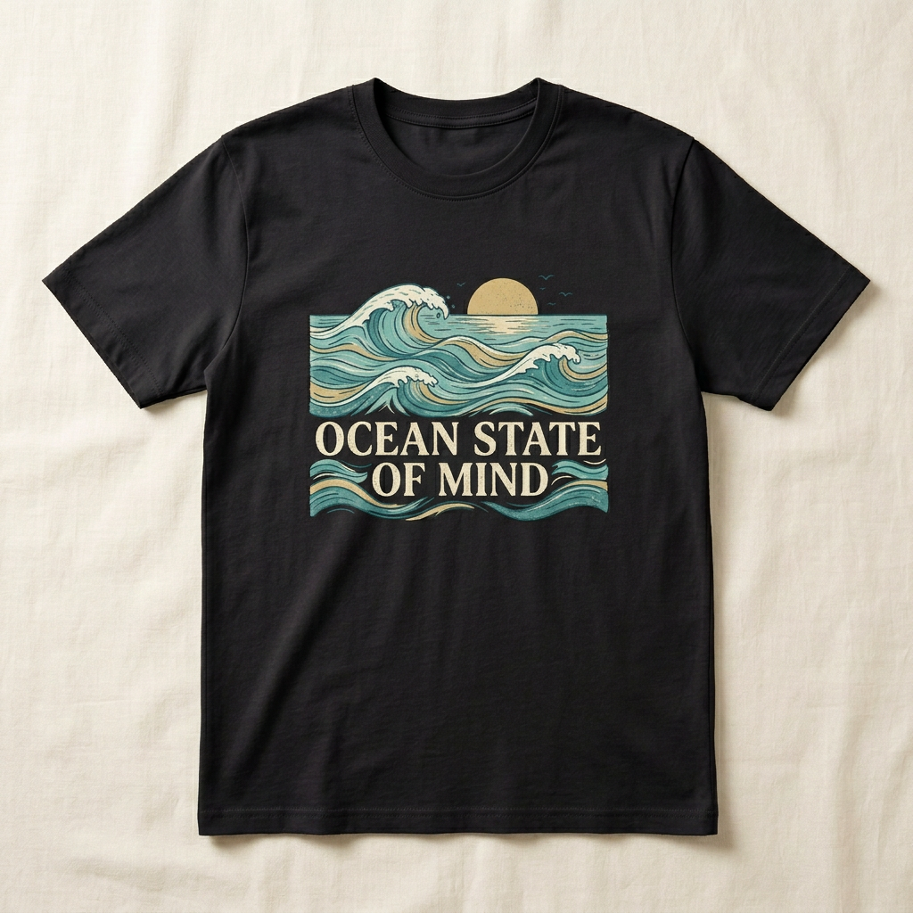 Ocean State of Mind Graphic Tee | Beach Ocean T-Shirt
