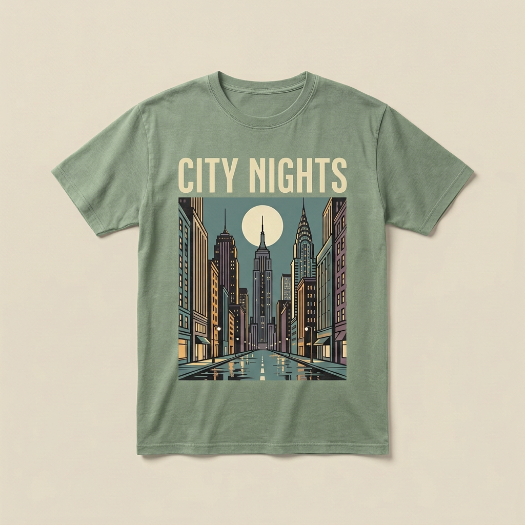 City Nights Graphic Tee | Urban Skyline T-Shirt