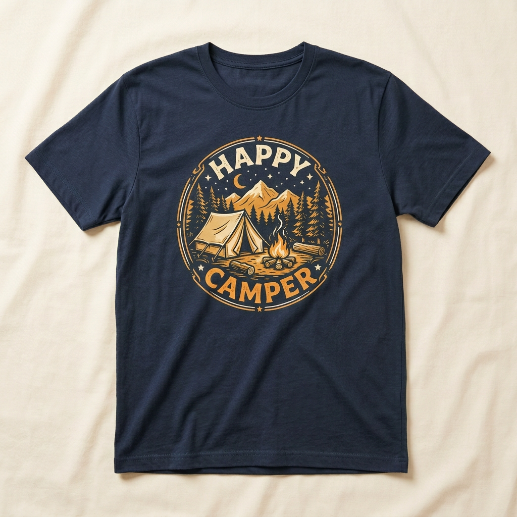Happy Camper Graphic Tee | Camping T-Shirt