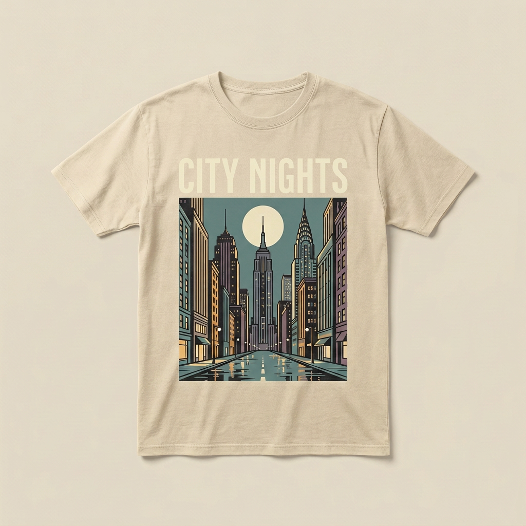 City Nights Graphic Tee | Urban Skyline T-Shirt