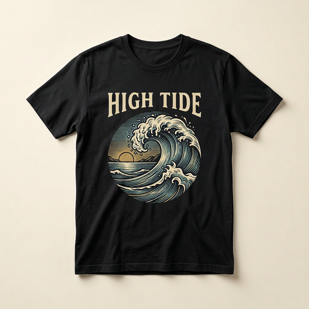 High Tide Graphic Tee | Surf and Beach T-Shirt