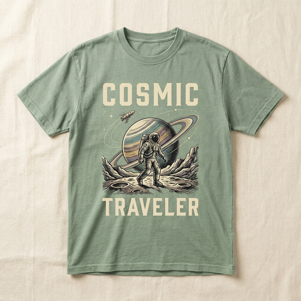 Cosmic Traveler Graphic Tee | Space and Galaxy T-Shirt