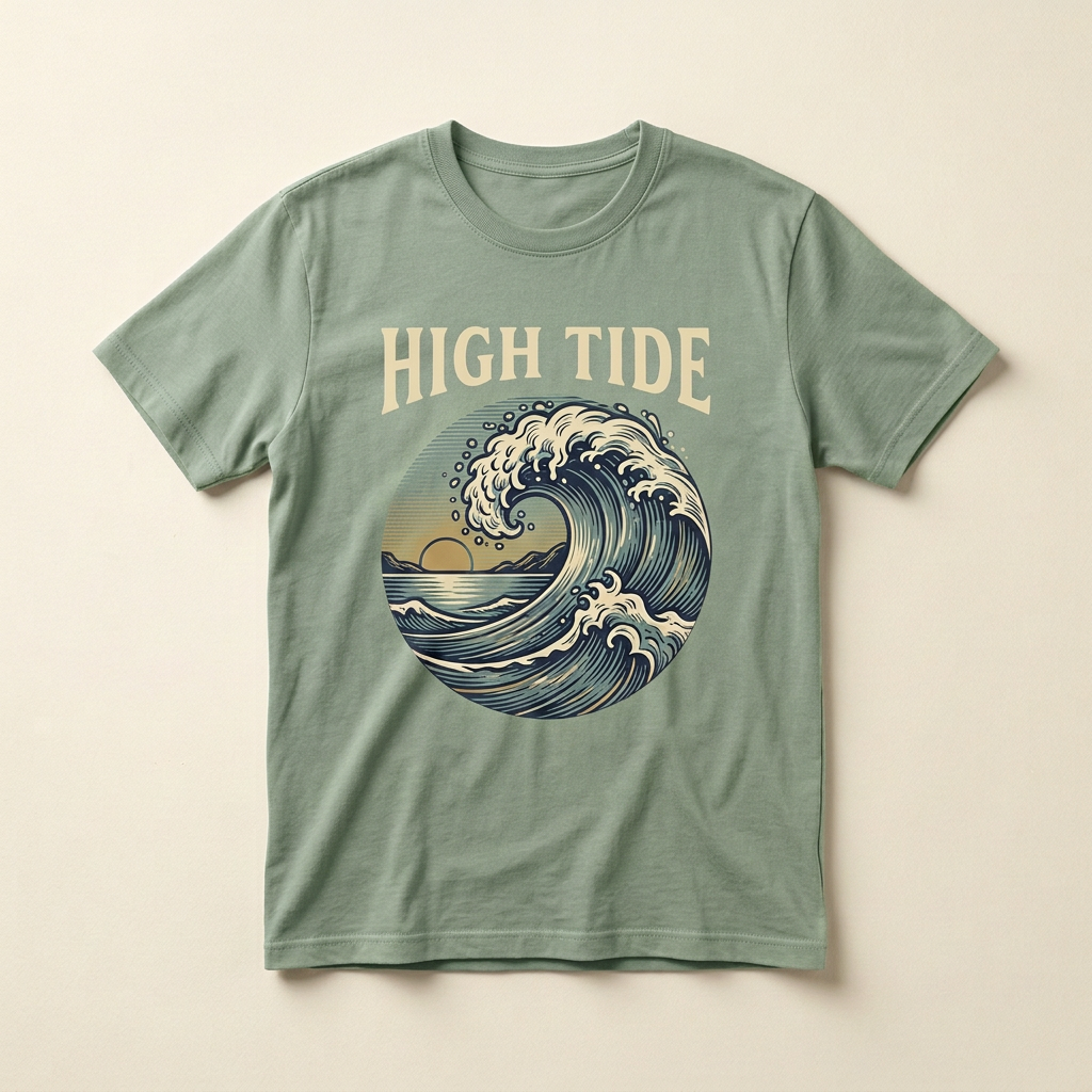 High Tide Graphic Tee | Surf and Beach T-Shirt