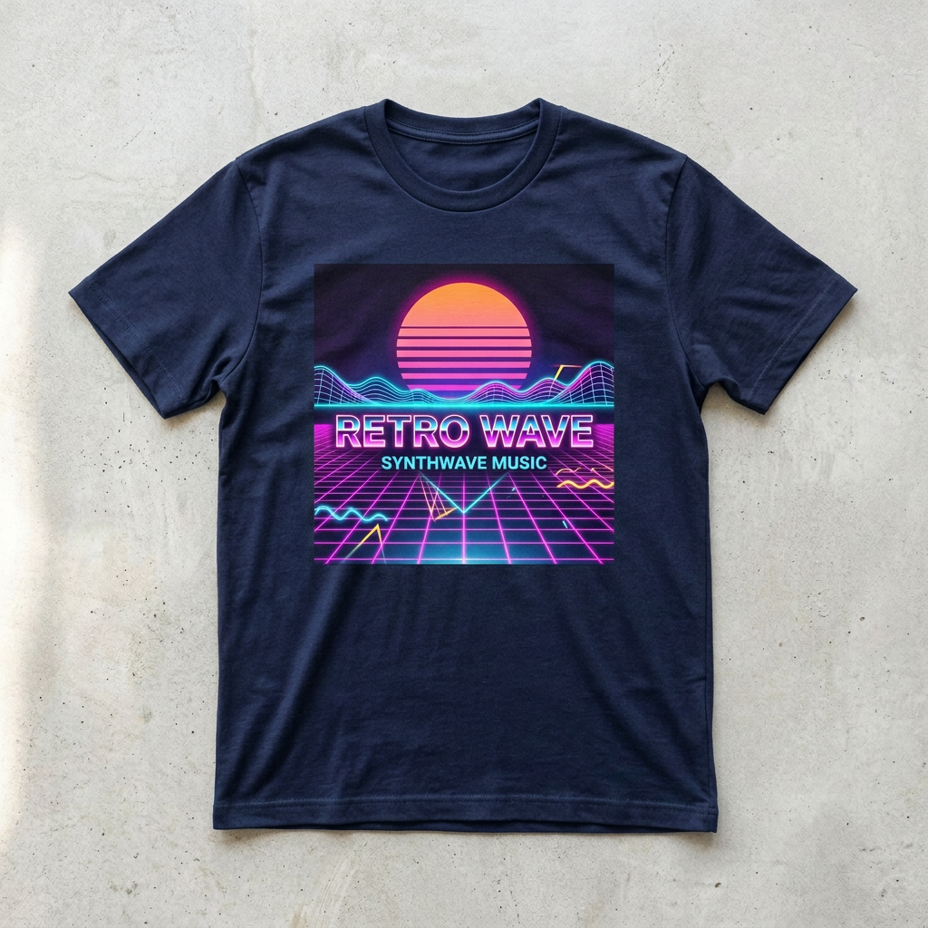 Retro Wave Graphic Tee | Retro Synthwave T-Shirt