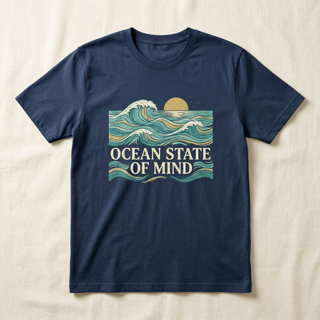 Ocean State of Mind Graphic Tee | Beach Ocean T-Shirt