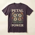 Petal Power retro flower power graphic tee