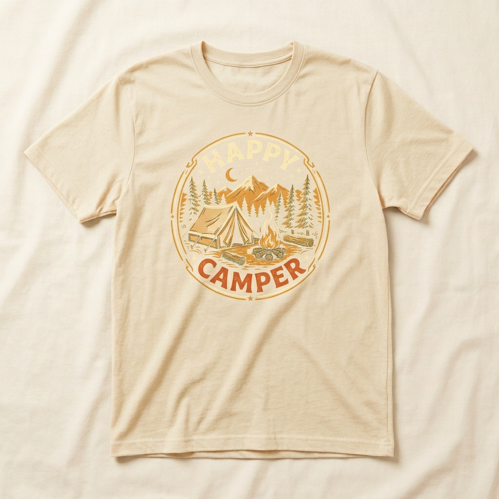 Happy Camper Graphic Tee | Camping T-Shirt