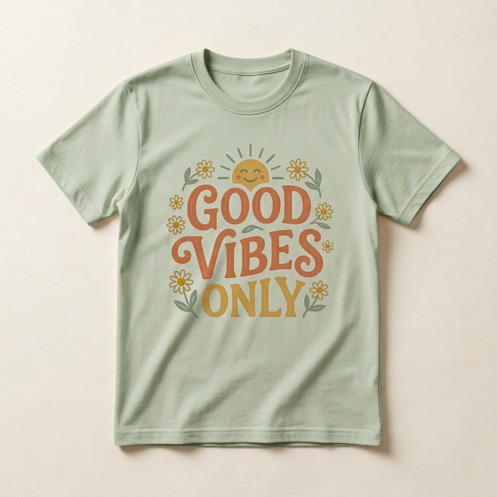 Good Vibes Only Graphic Tee | Positive Vibes T-Shirt