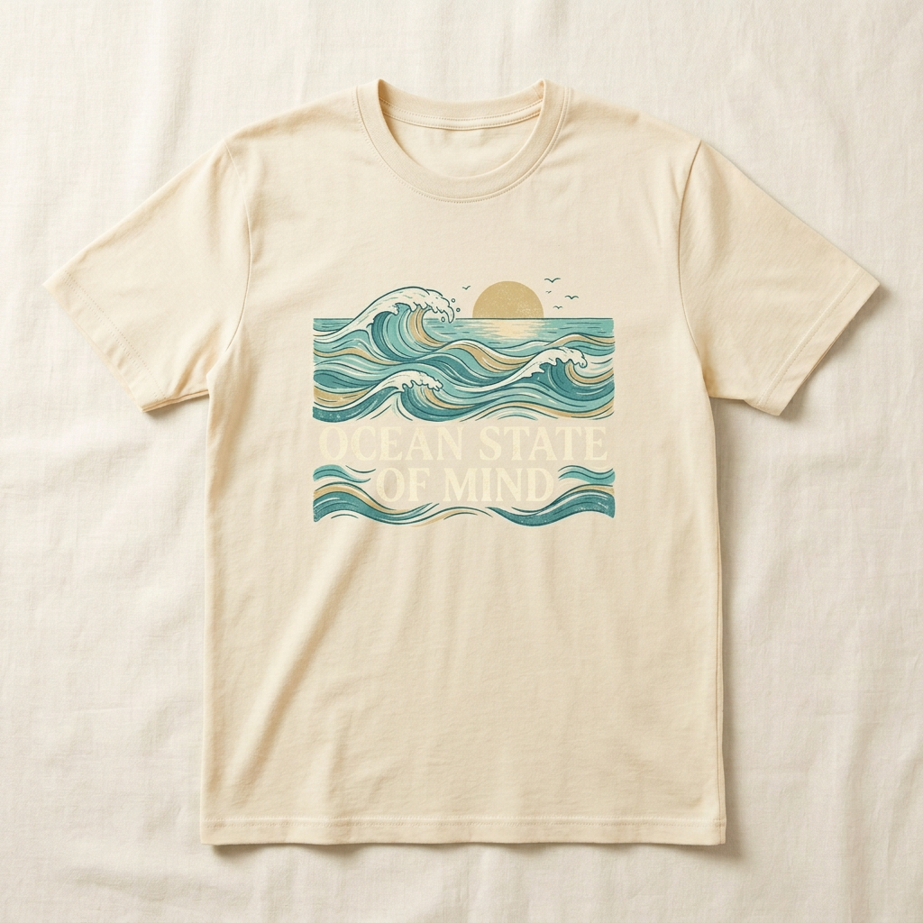 Ocean State of Mind Graphic Tee | Beach Ocean T-Shirt