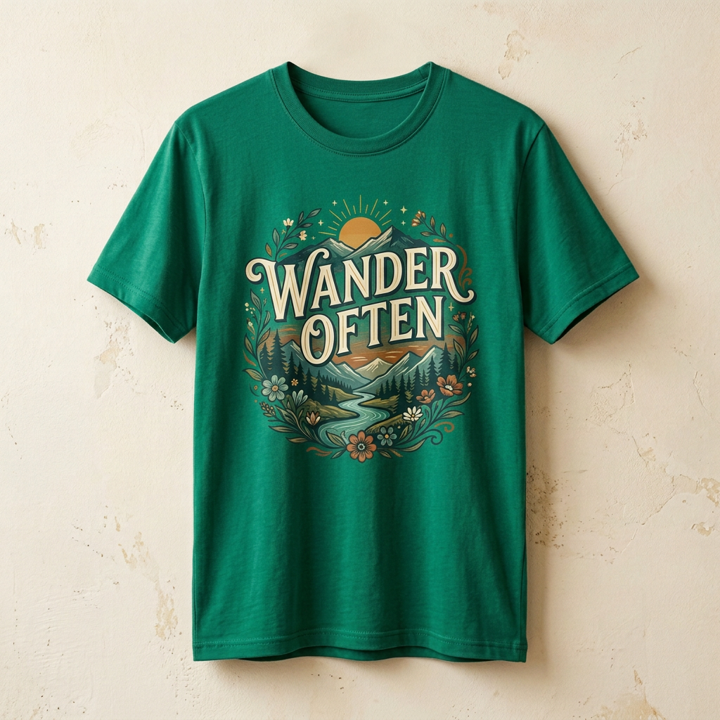 Wander Often Graphic Tee | Mountain Wanderlust T-Shirt