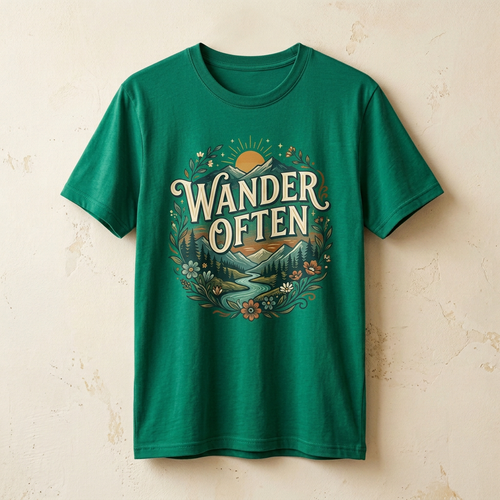 Wander Often Graphic Tee | Mountain Wanderlust T-Shirt