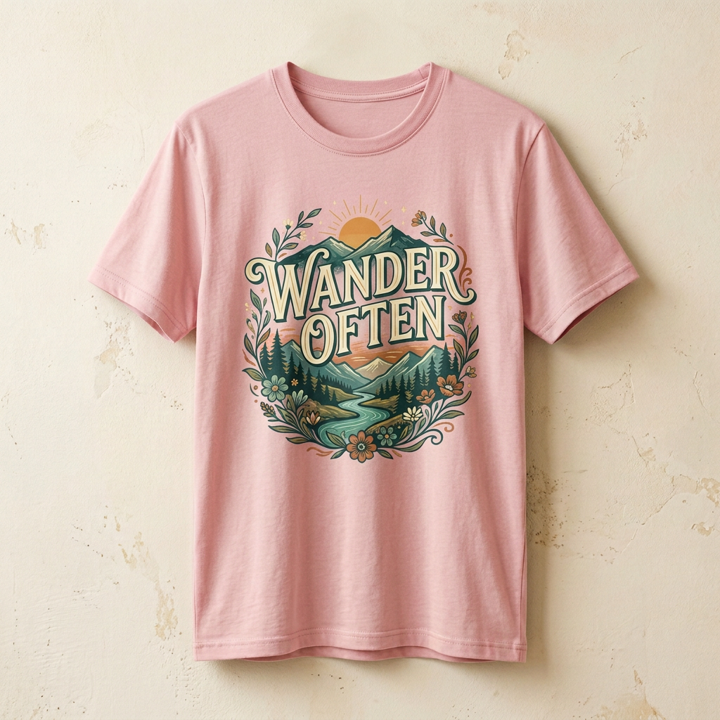 Wander Often Graphic Tee | Mountain Wanderlust T-Shirt