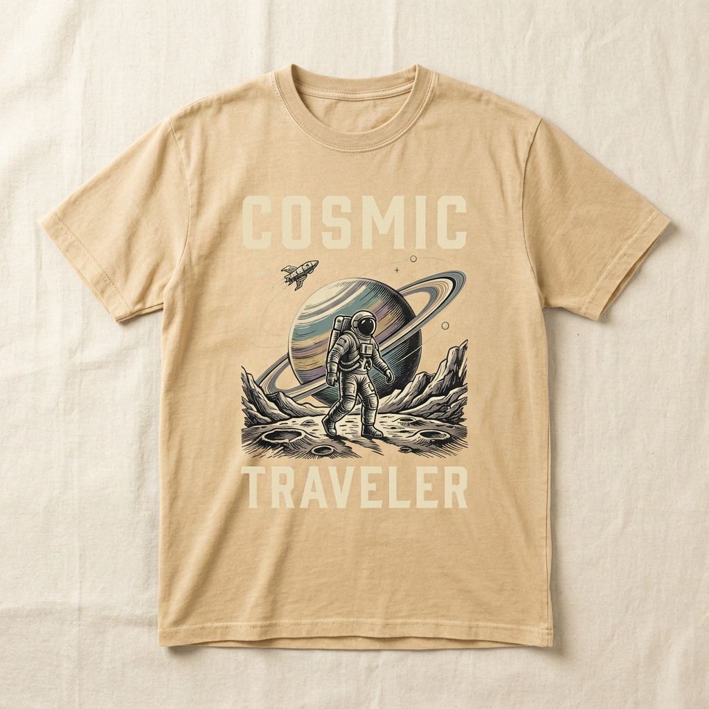 Cosmic Traveler Graphic Tee | Space and Galaxy T-Shirt