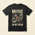 Music in My Head music lover graphic tee