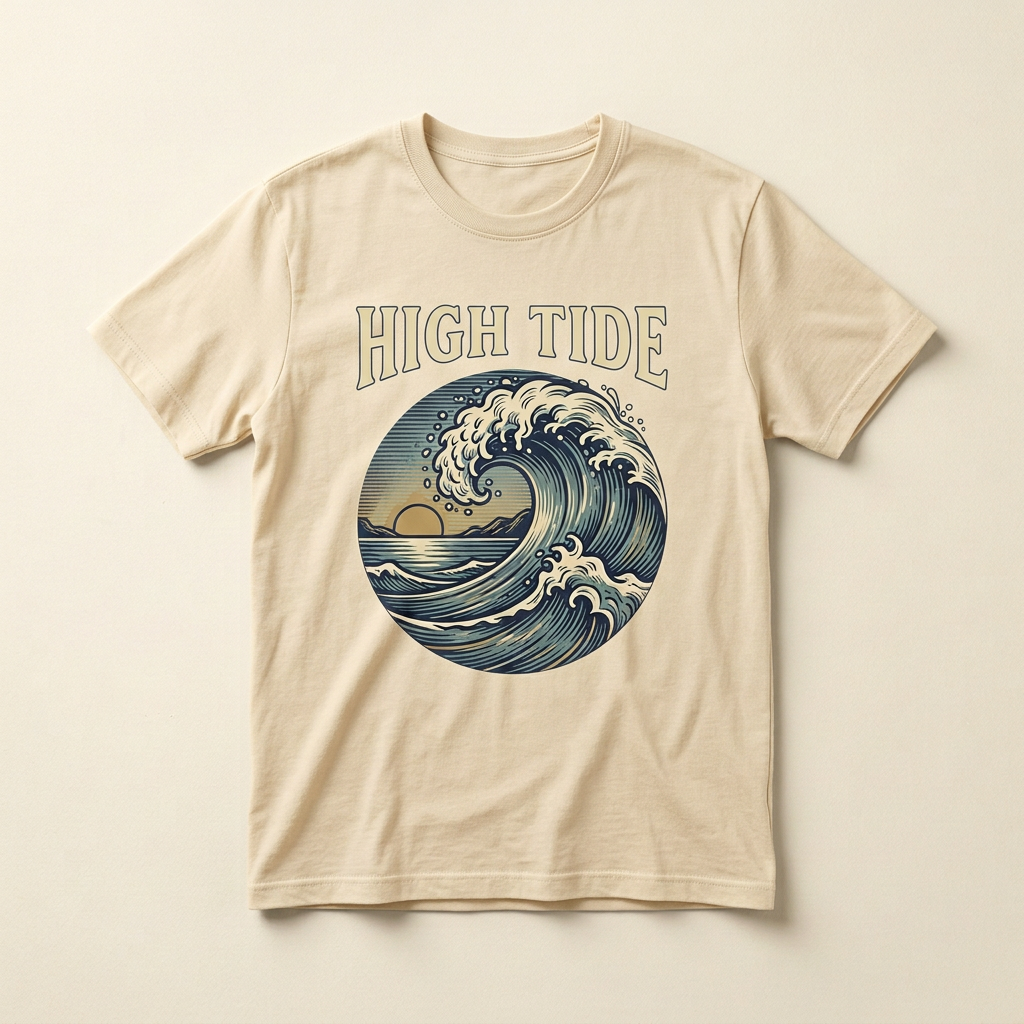 High Tide Graphic Tee | Surf and Beach T-Shirt