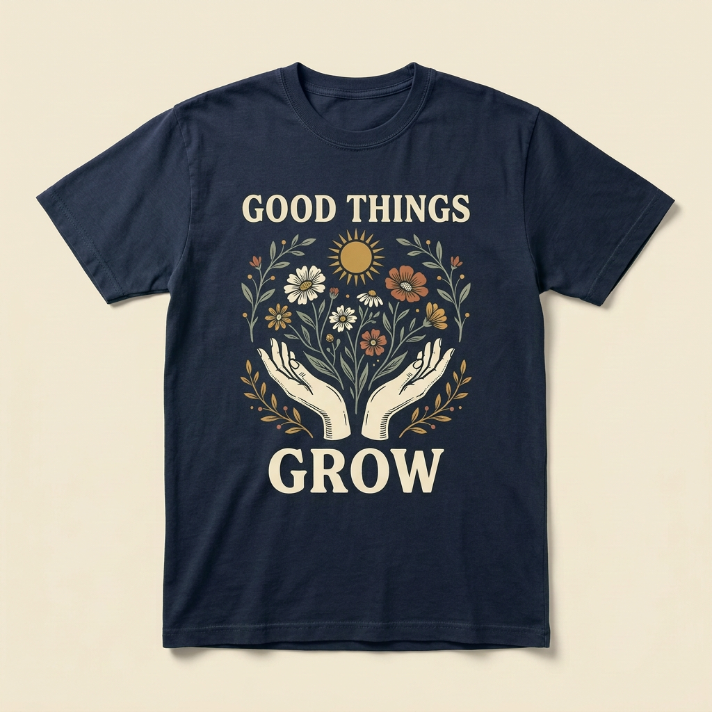 Good Things Grow Graphic Tee | Plant and Garden T-Shirt