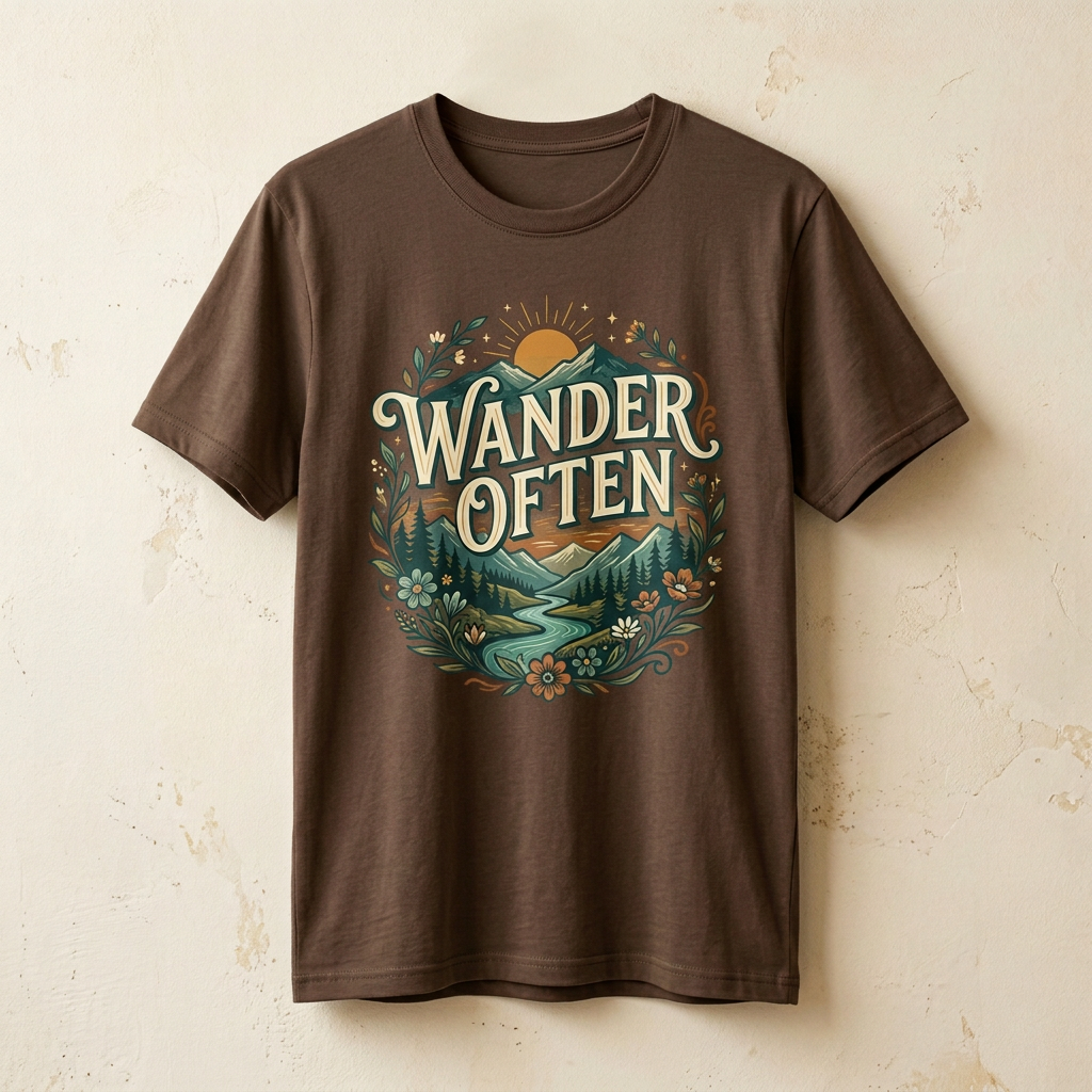 Wander Often Graphic Tee | Mountain Wanderlust T-Shirt