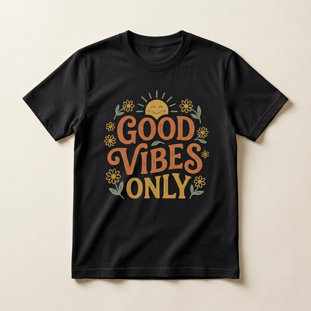 Good Vibes Only Graphic Tee | Positive Vibes T-Shirt