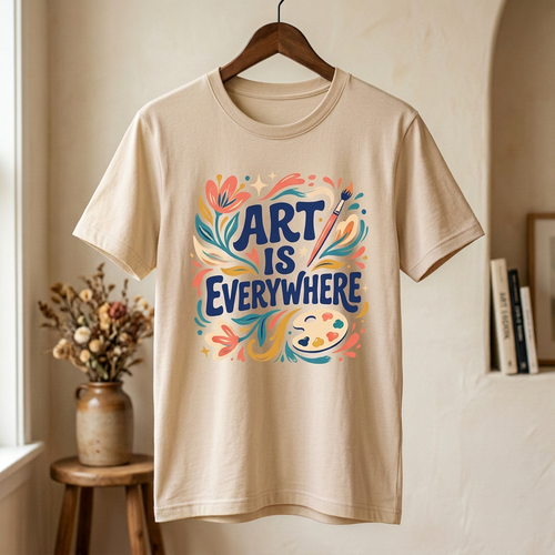 Art Is Everywhere Graphic Tee | Artist & Creative T-Shirt