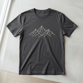 Mountain Lines minimalist mountain graphic tee