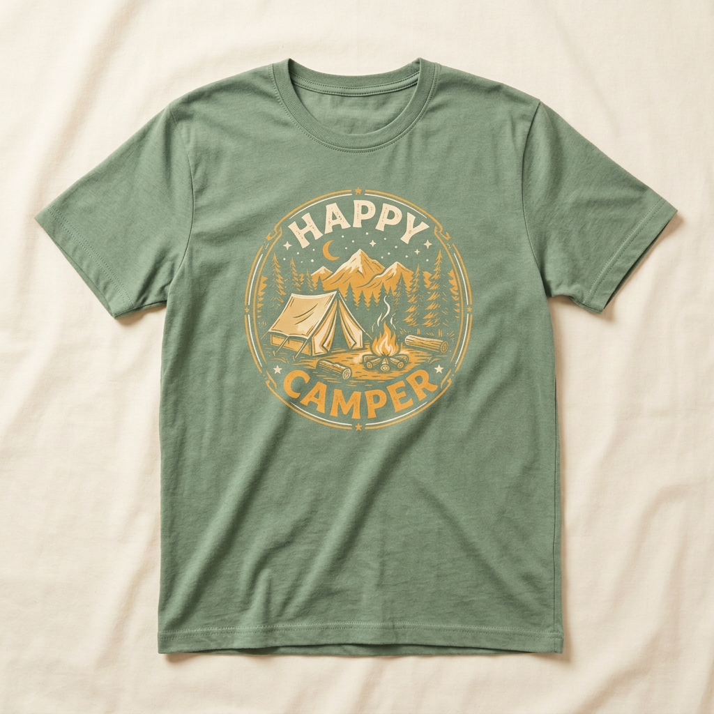 Happy Camper Graphic Tee | Camping T-Shirt