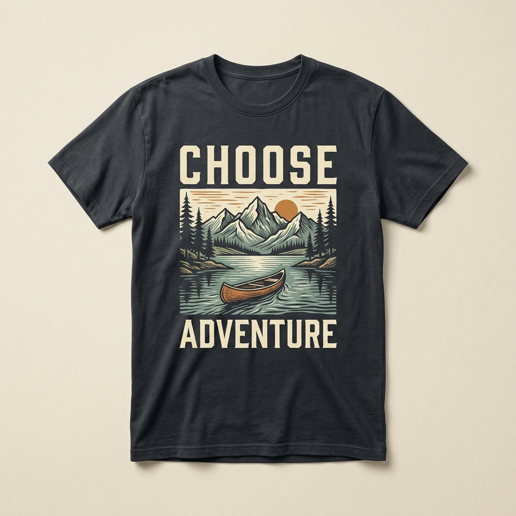 Choose Adventure travel graphic tee