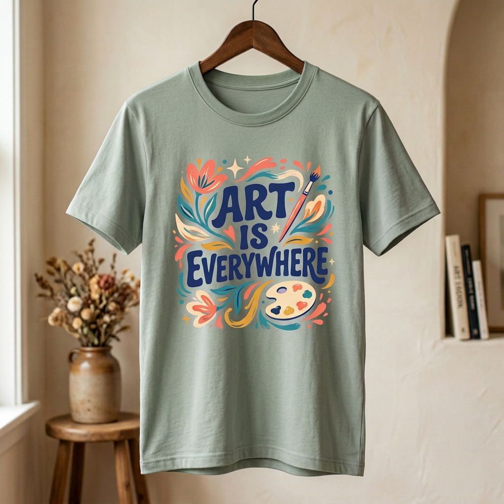 Art Is Everywhere Graphic Tee | Artist & Creative T-Shirt