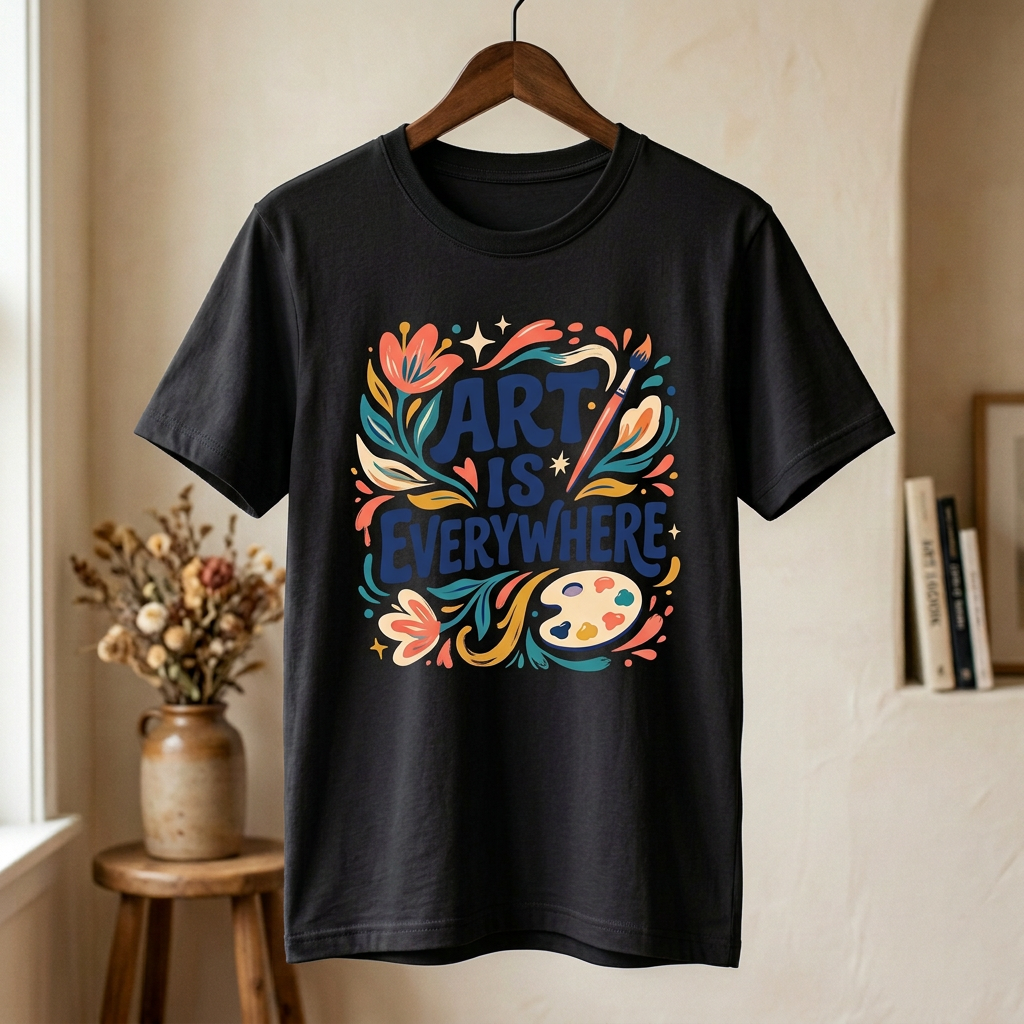 Art Is Everywhere Graphic Tee | Artist & Creative T-Shirt
