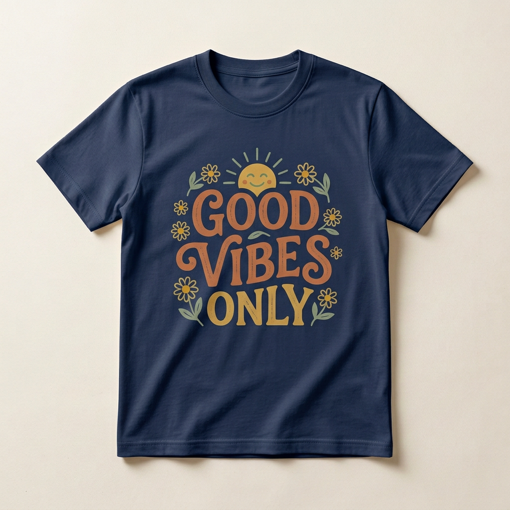 Good Vibes Only Graphic Tee | Positive Vibes T-Shirt