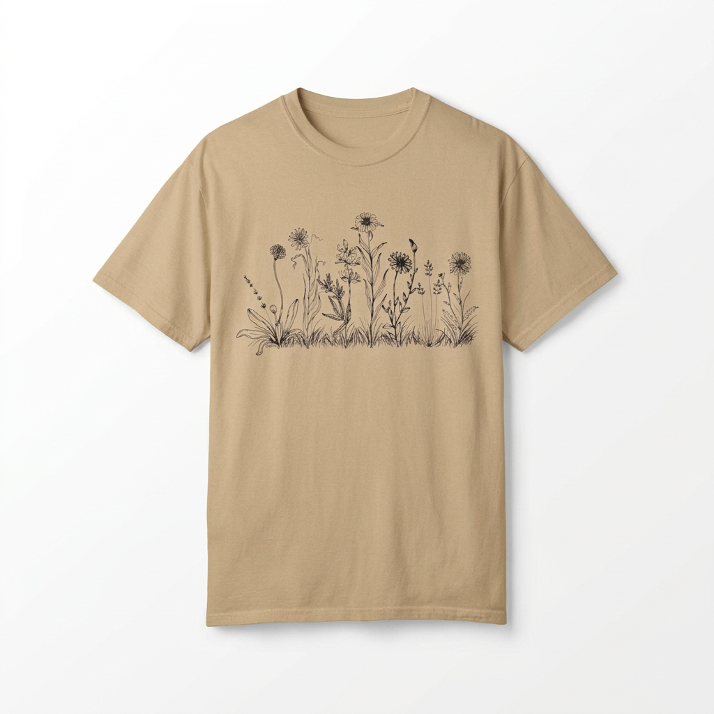 Wildflower Graphic Tee | Floral Boho T-Shirt